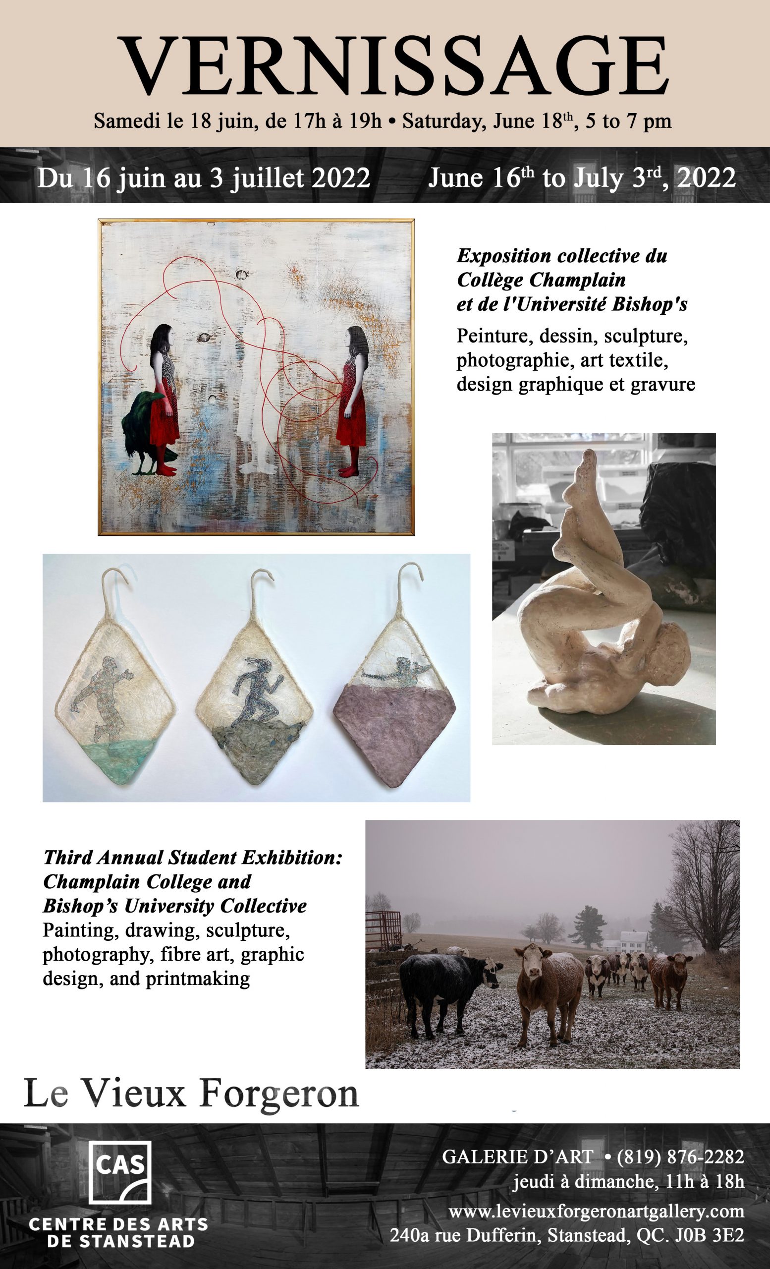 Third annual Student Exhibition – Bishops University and Champlain College Collective