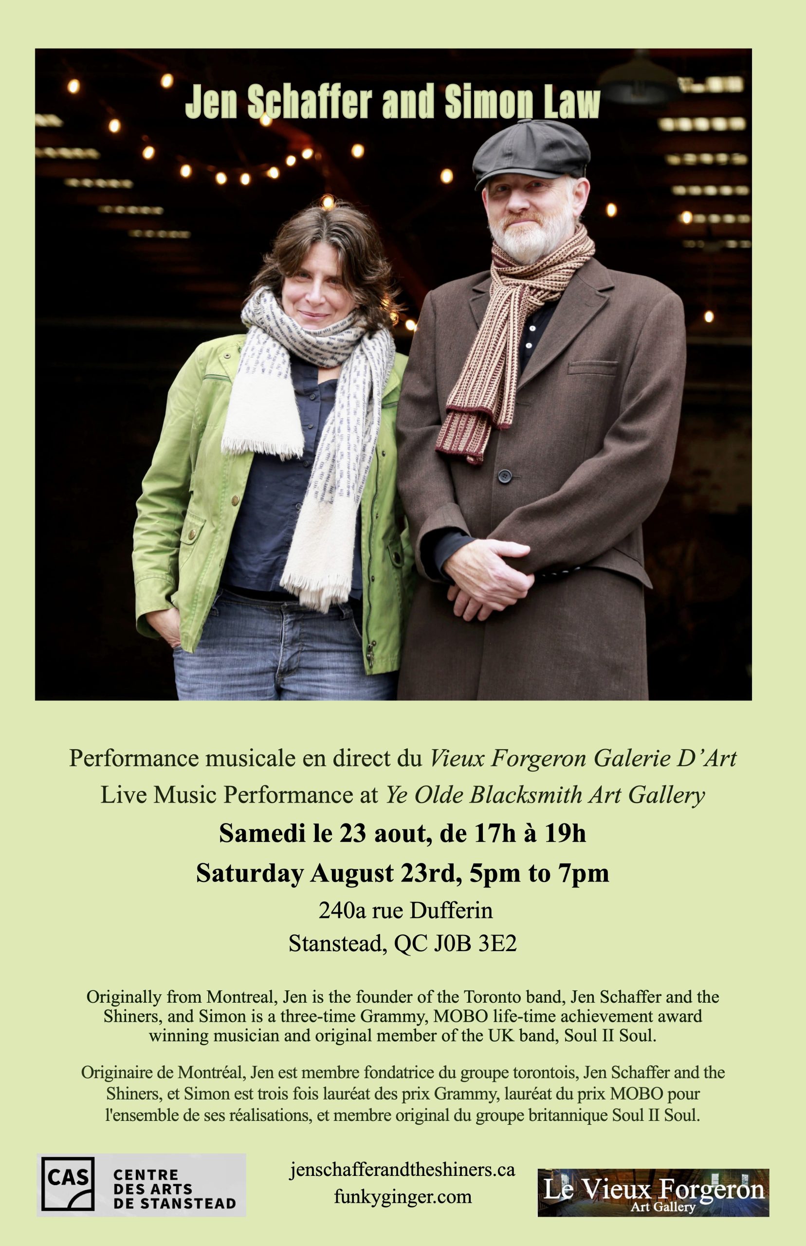 Jen Schaffer and Simon Law -Free Concert