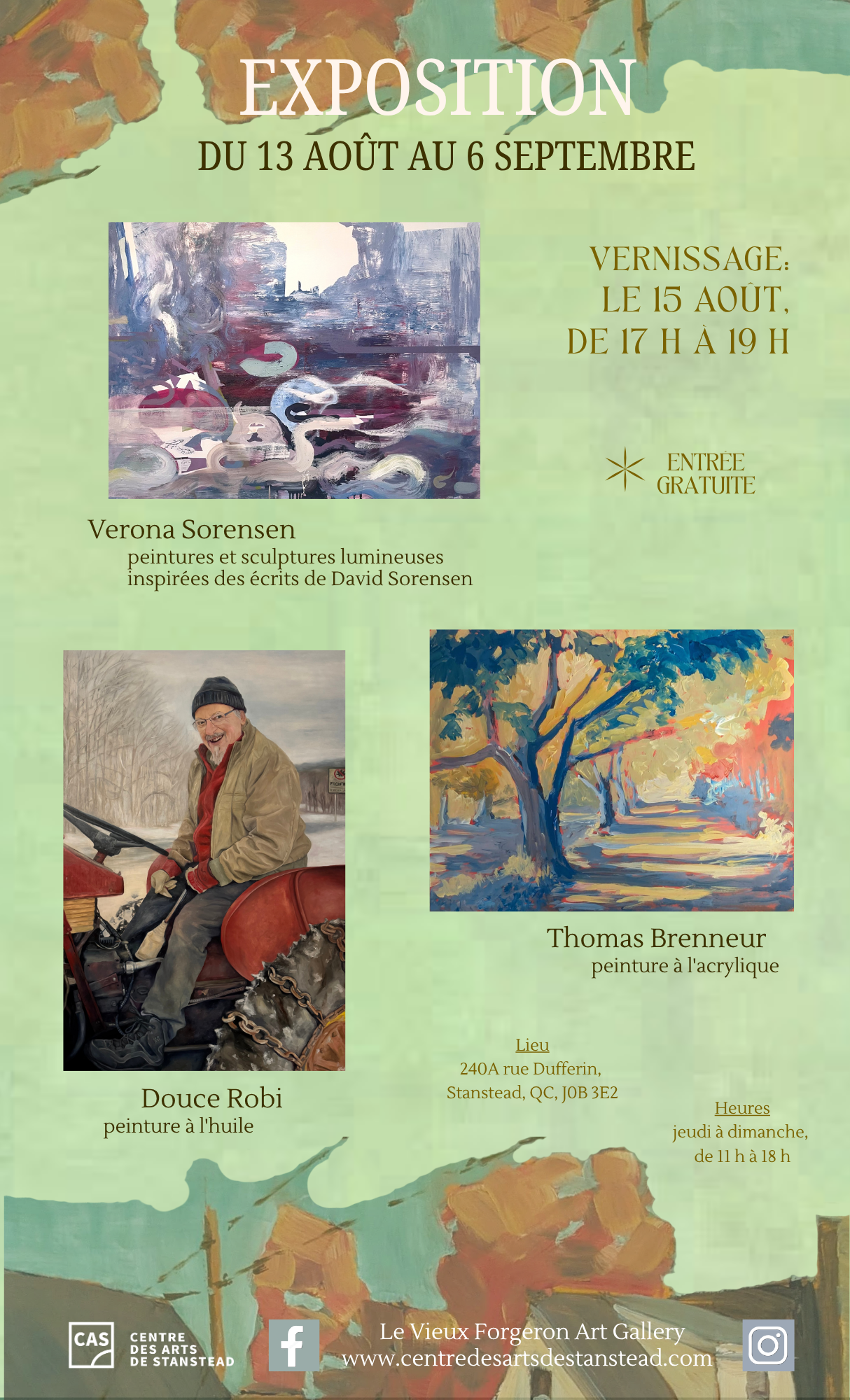 One Last Celebration of Art — Discover Le Vieux Forgeron’s Final Exhibition of the Season!